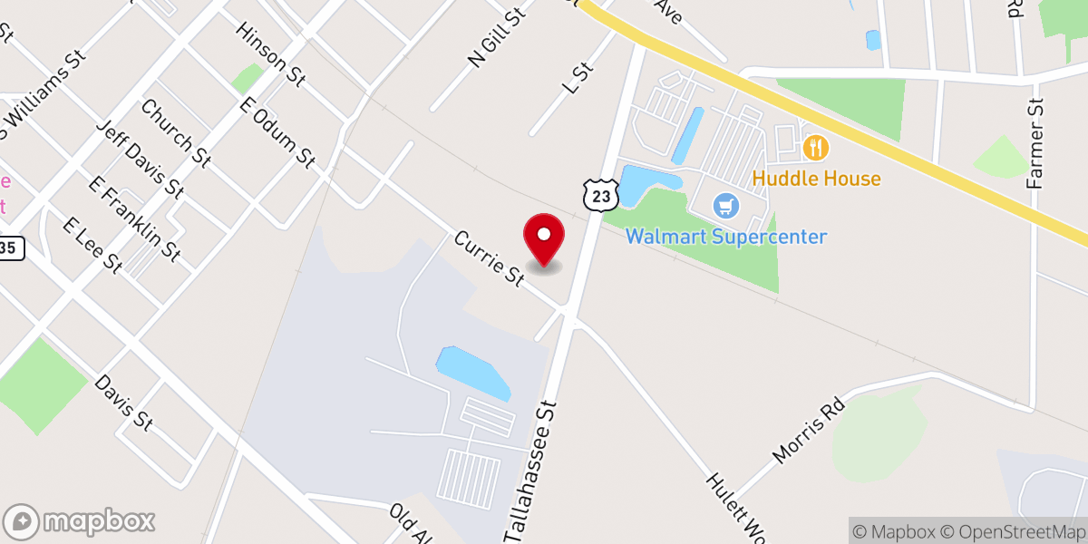 Map showing location of Gods House of Praise & Worship Center Inc