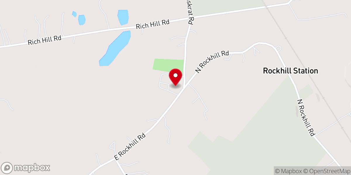 Map showing location of Bethel Baptist Church