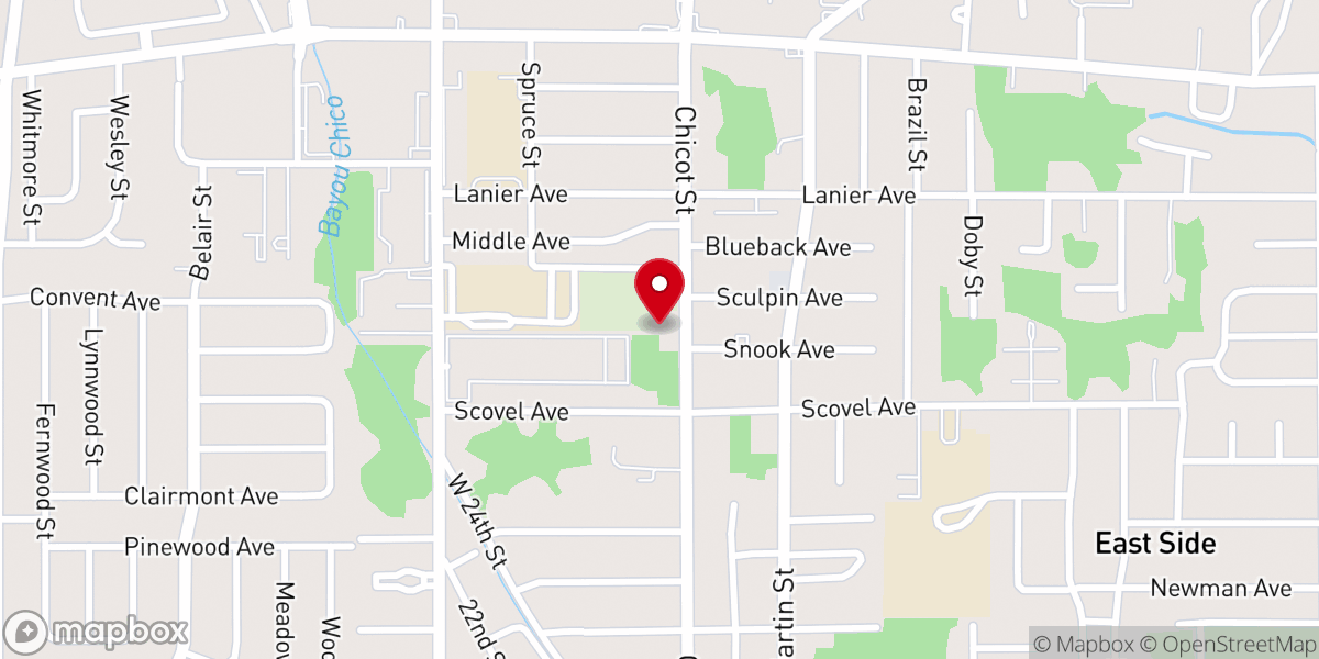 Map showing location of Hope House