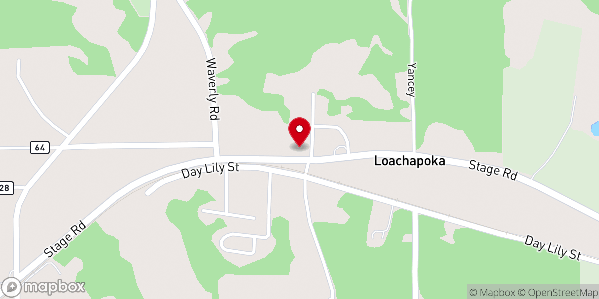 Map showing location of SOLOMON'S PORCH CHURCH OF GOD BY FAITH