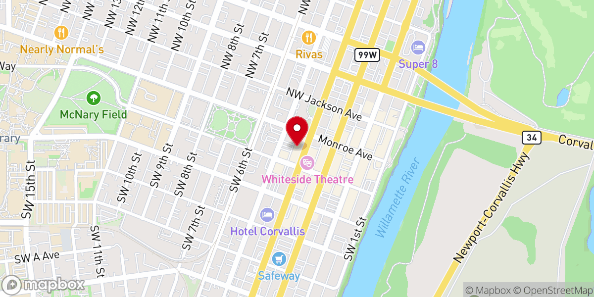 Map showing location of Experience Pentecostal