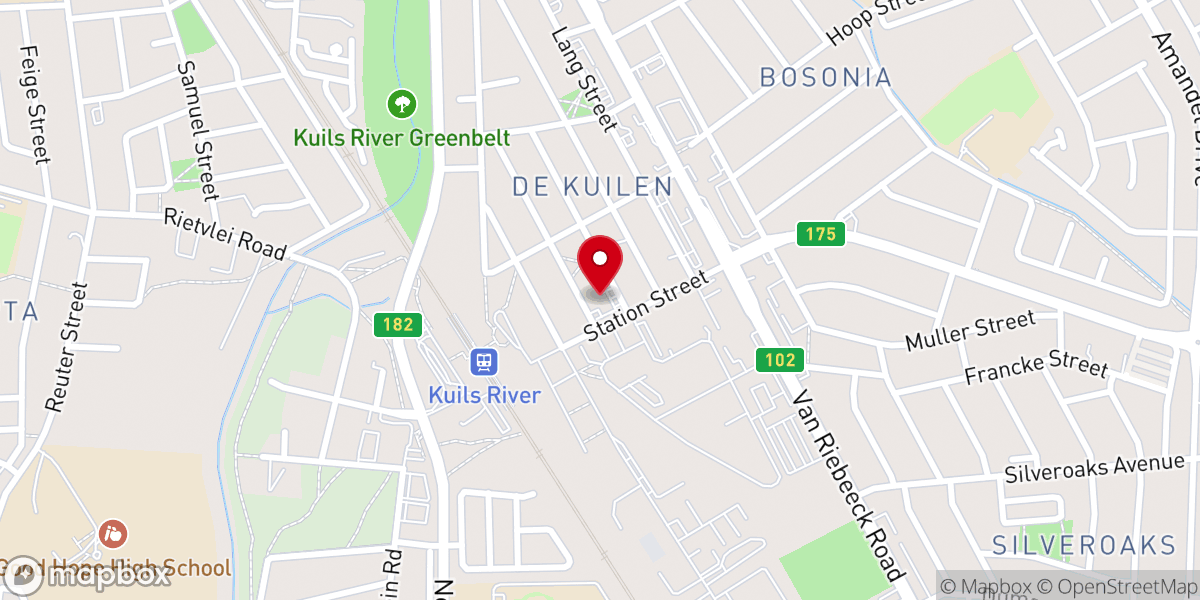 Map showing location of St Ninian's Catholic Church