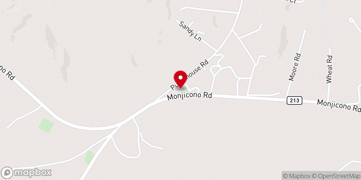 Map showing location of Shiloh Presbyterian Church