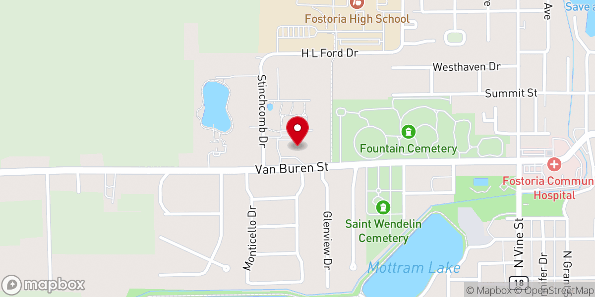 Map showing location of Wesley United Methodist Church