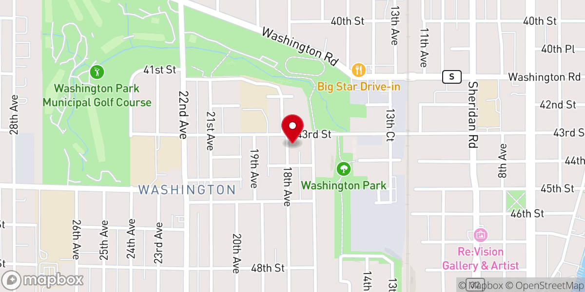 Map showing location of St. Nicholas Orthodox Church