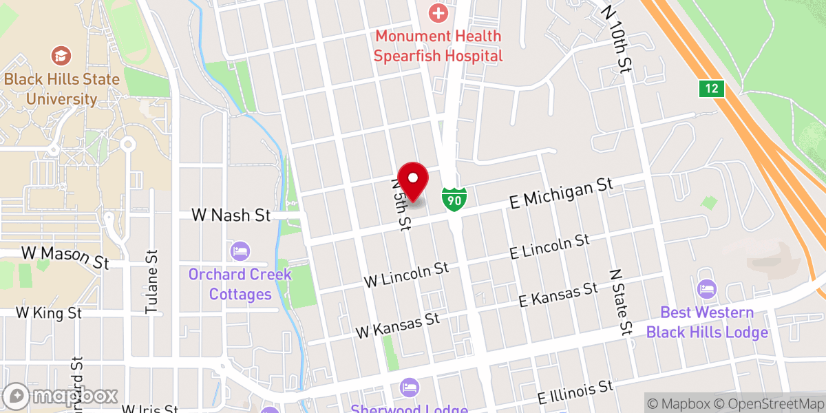 Map showing location of New Covenant Presbyterian Church, PCA