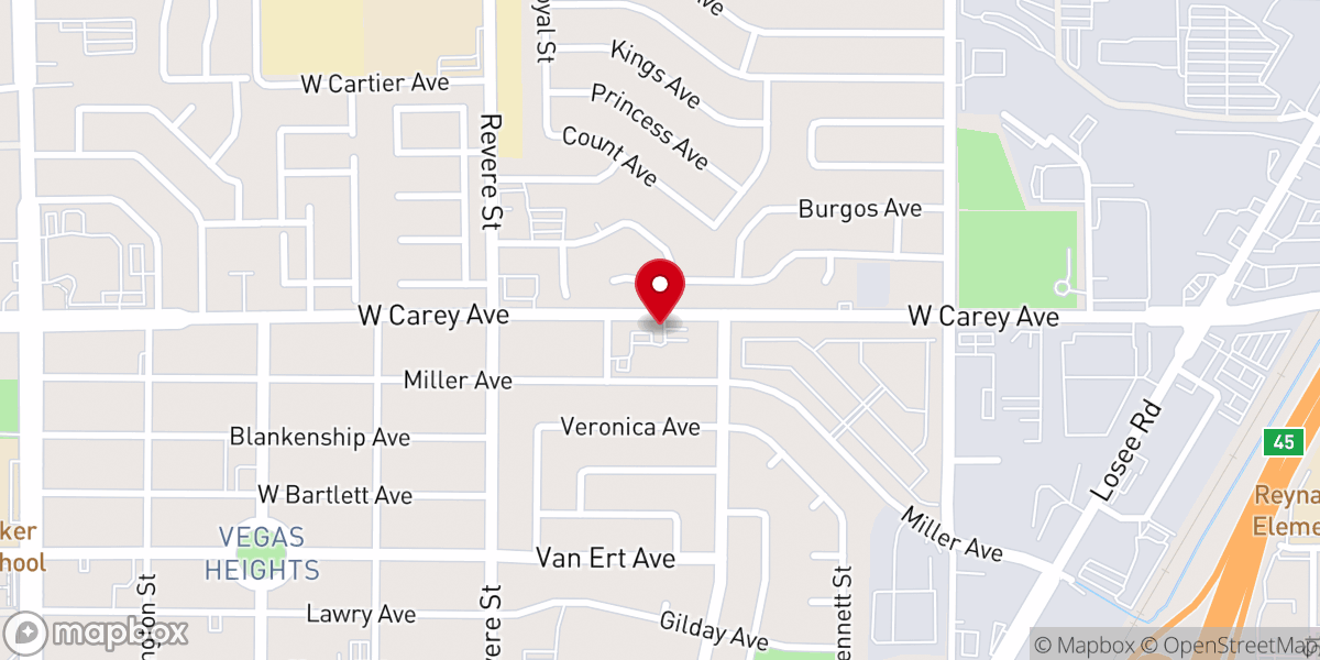 Map showing location of Tried Stone Baptist Church