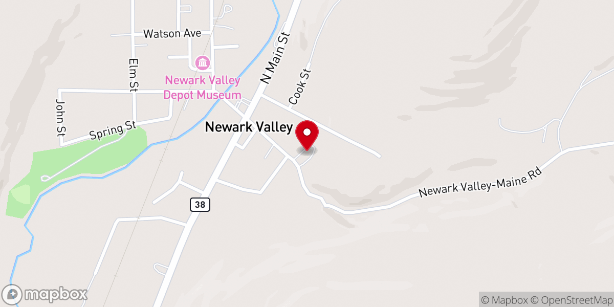 Map showing location of Saint Johns Church