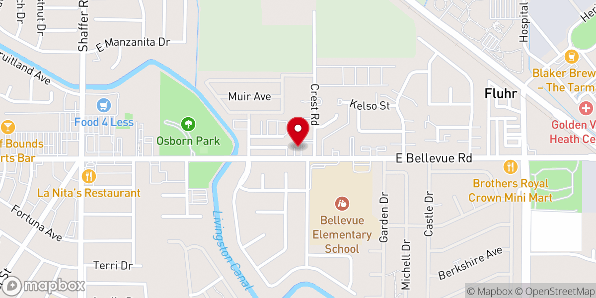 Map showing location of Centro Calvario