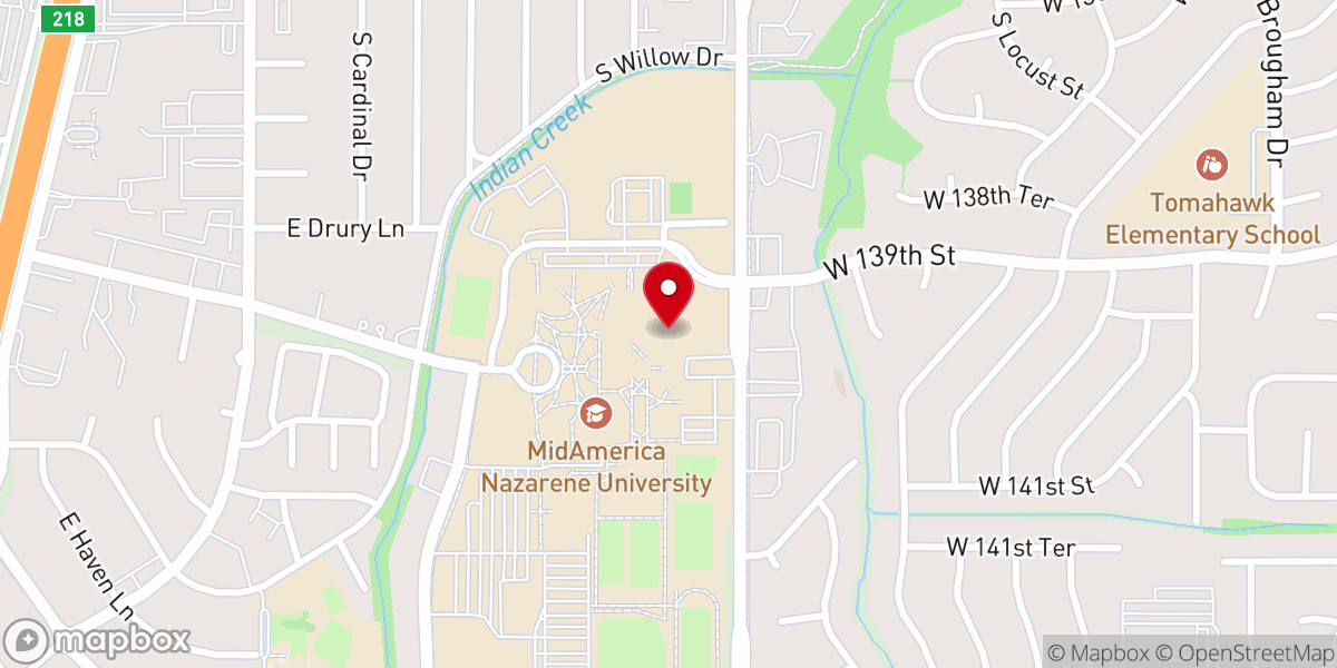 Map showing location of Weatherby Chapel (MNU)