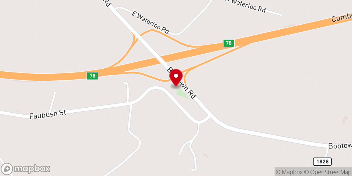 Map showing location of Chester View Church