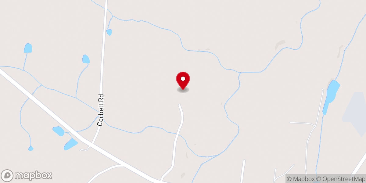 Map showing location of Mount Olivet Church