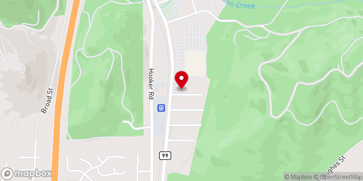 Map showing location of Roseburg Church of God