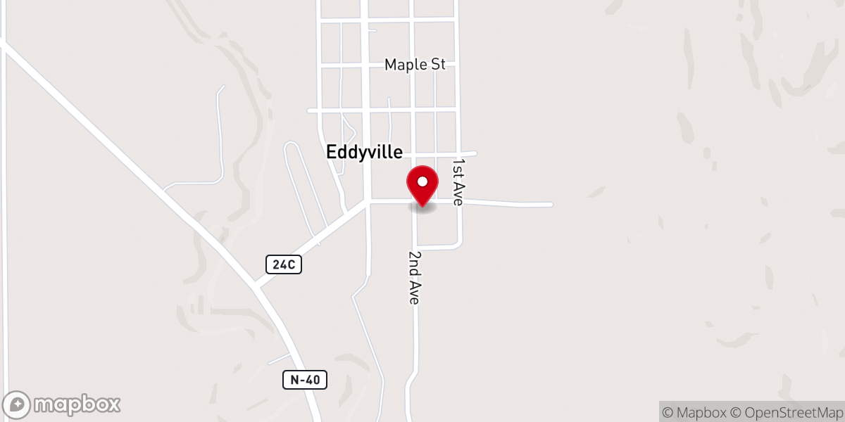 Map showing location of St Patrick's Catholic Church