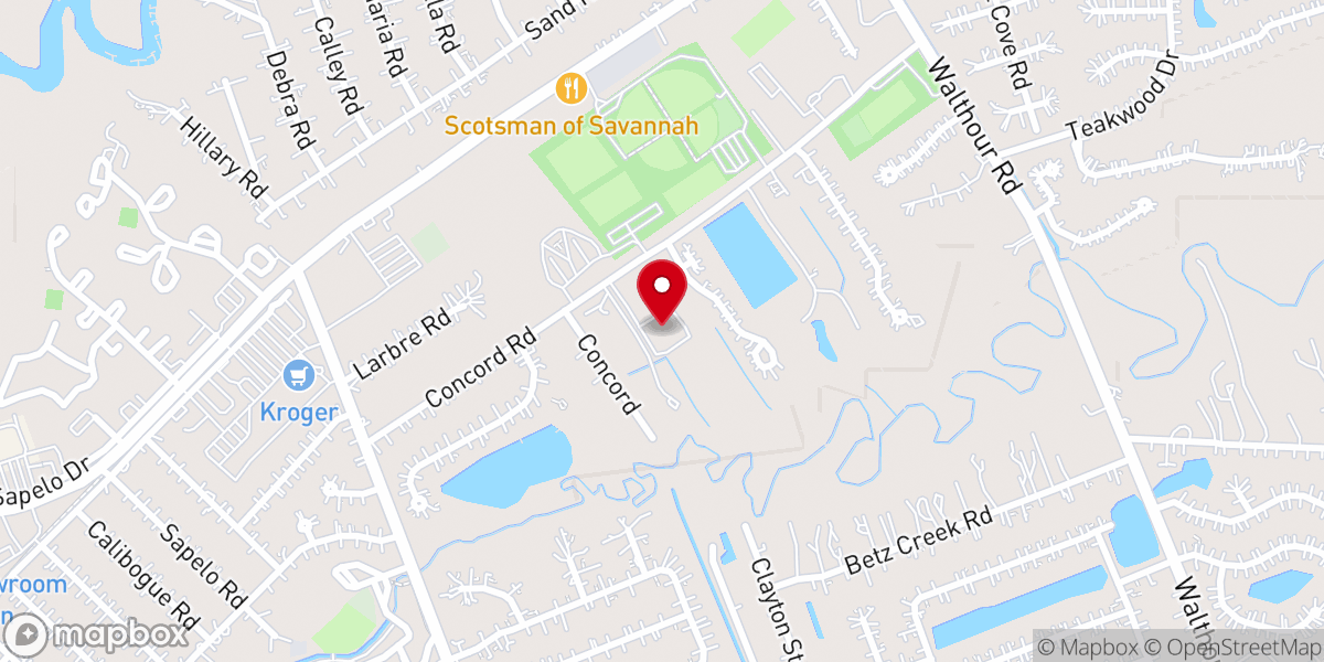 Map showing location of Grace Church of the Islands