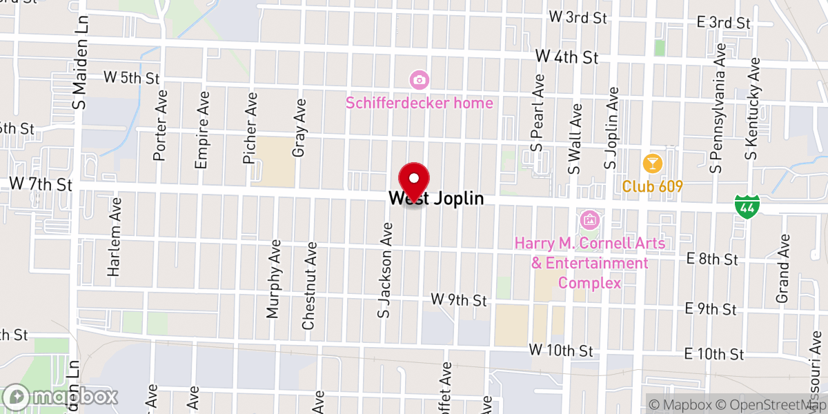 Map showing location of United Hebrew Congregation