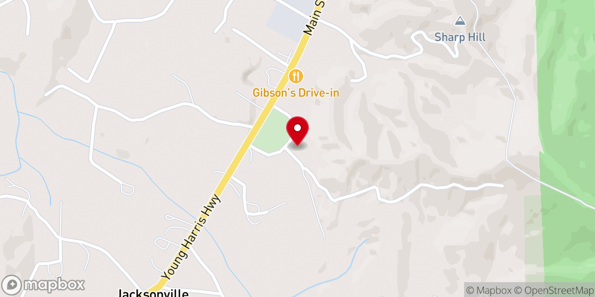 Map showing location of Old Union Church