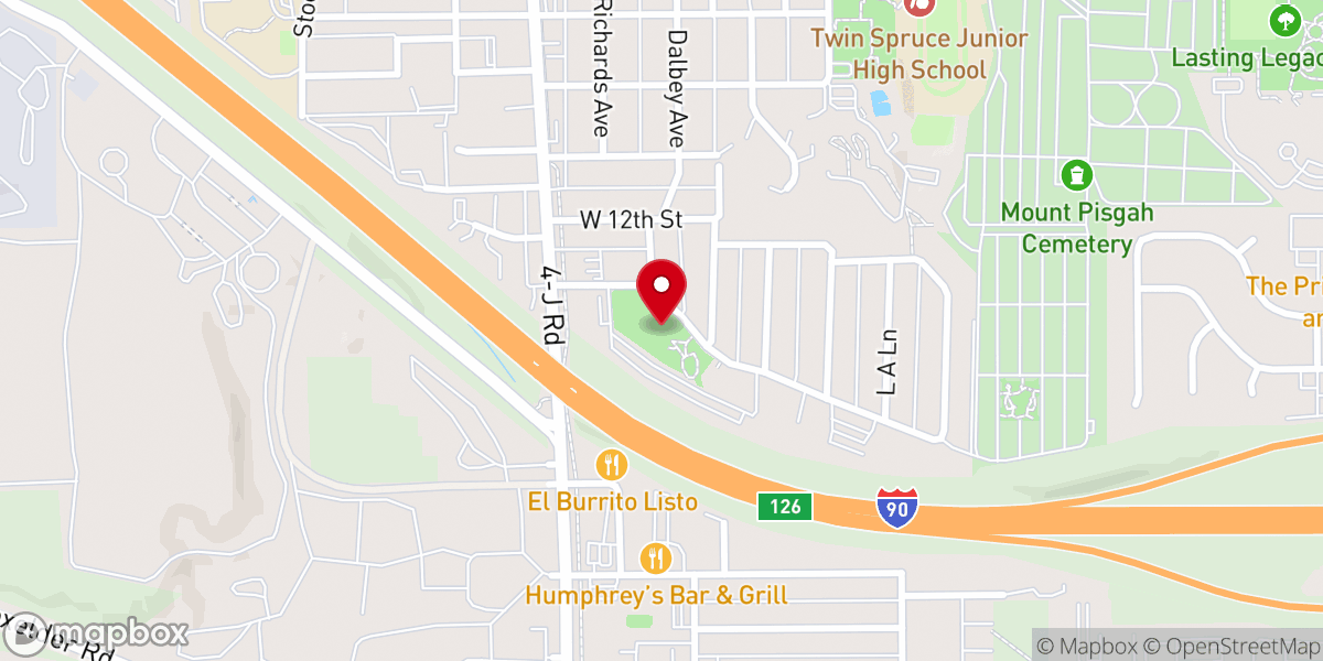 Map showing location of Kiwanis Park