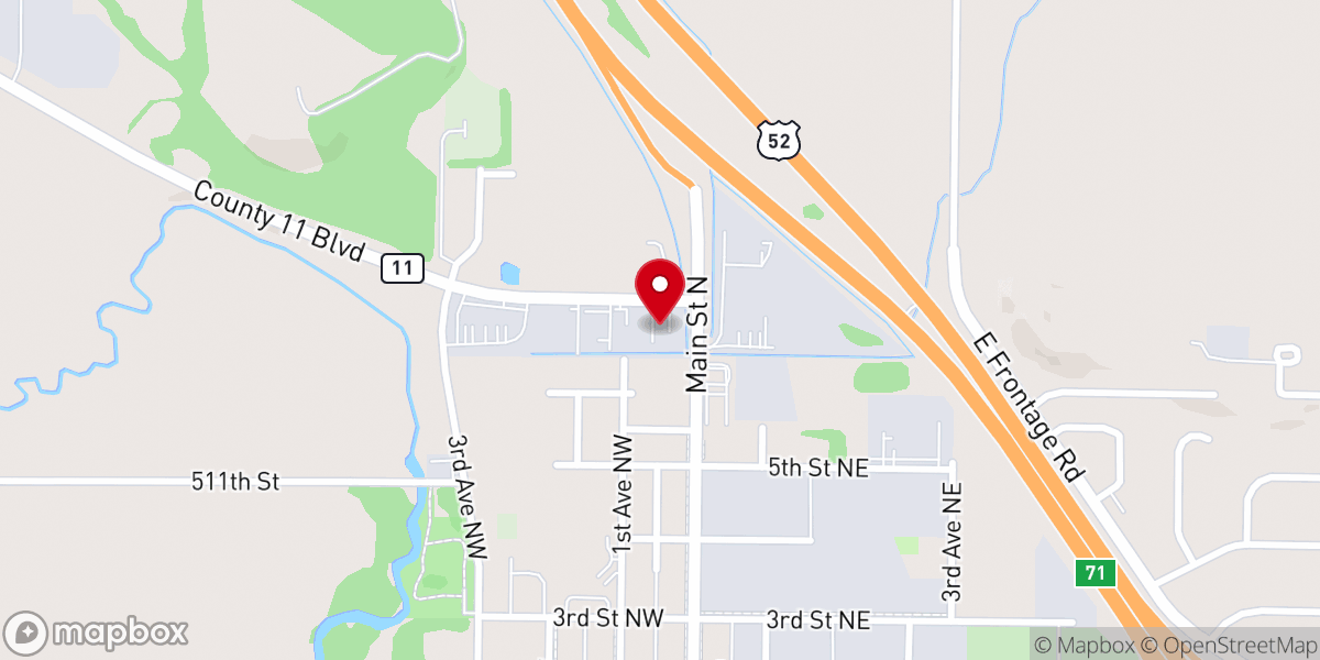 Map showing location of Good News Evangelical Free Church