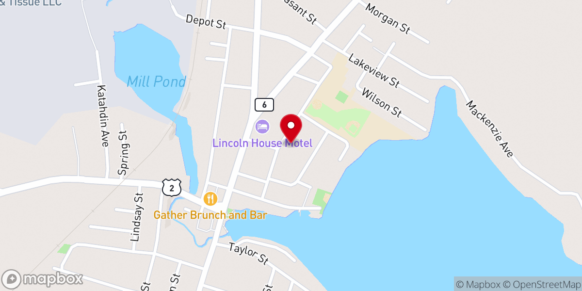 Map showing location of First Congregational Church of Lincoln
