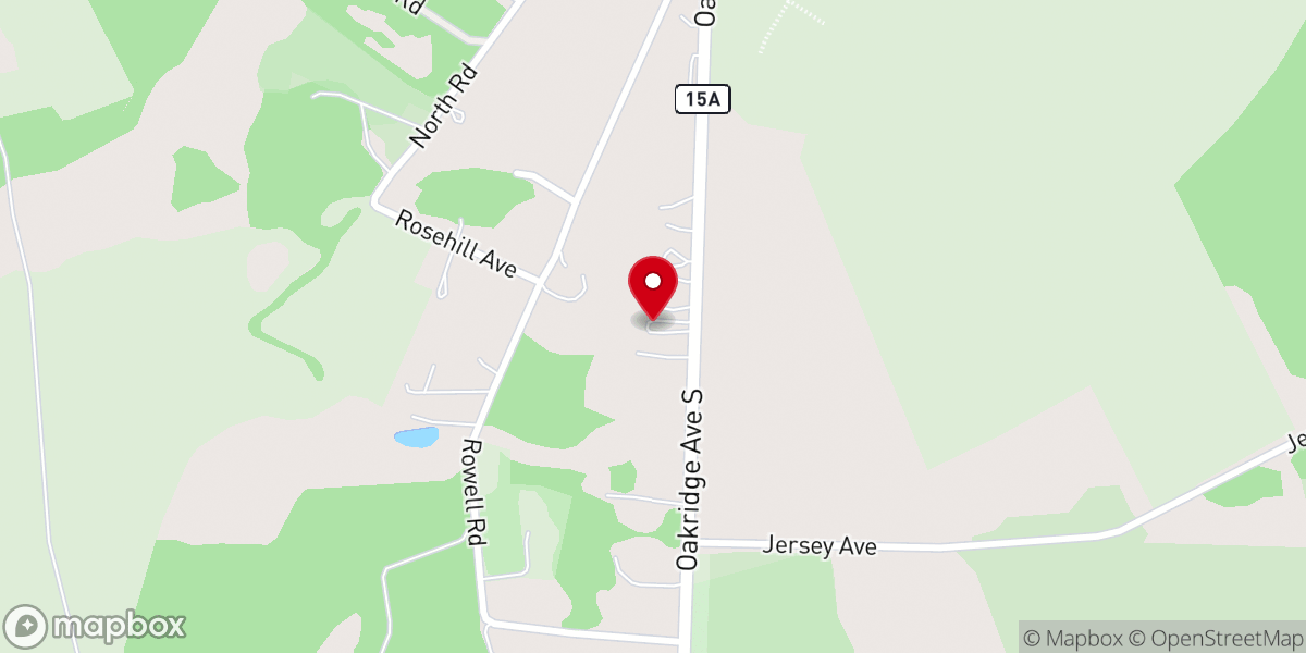 Map showing location of Faith Baptist Church