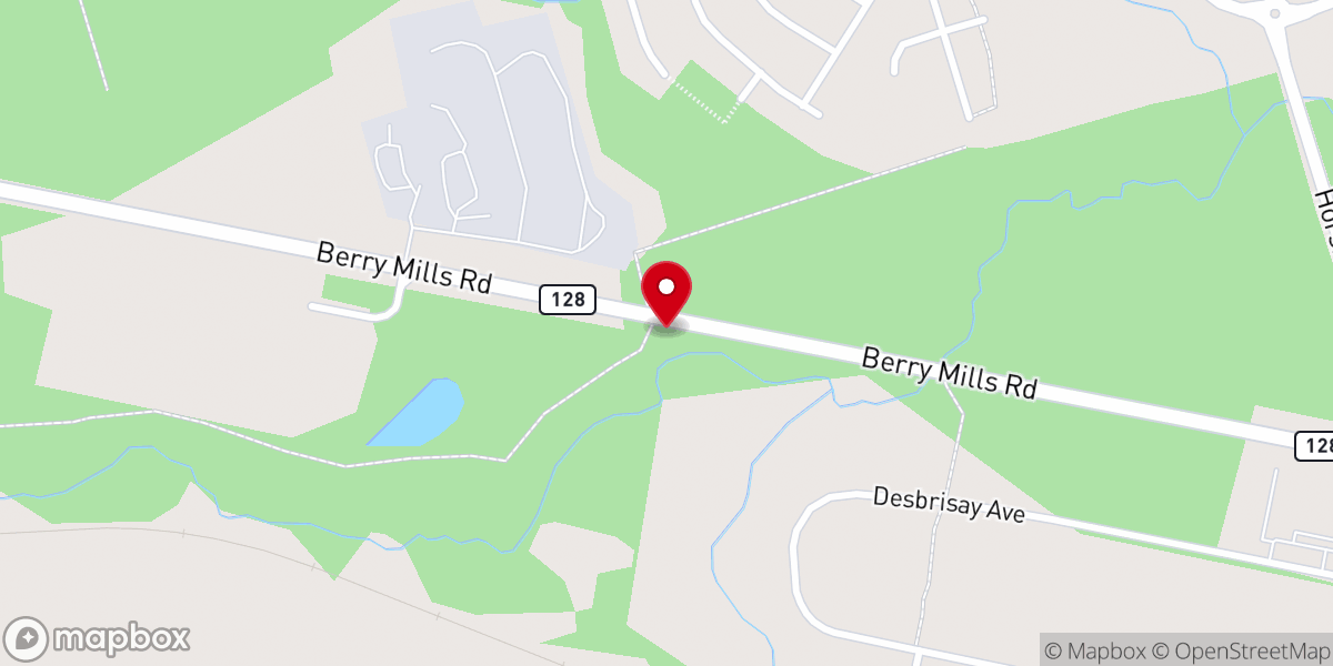 Map showing location of Welcome to Moncton Sign
