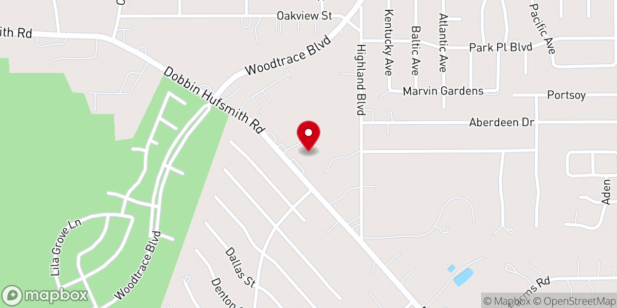 Map showing location of Silver Springs Baptist Church
