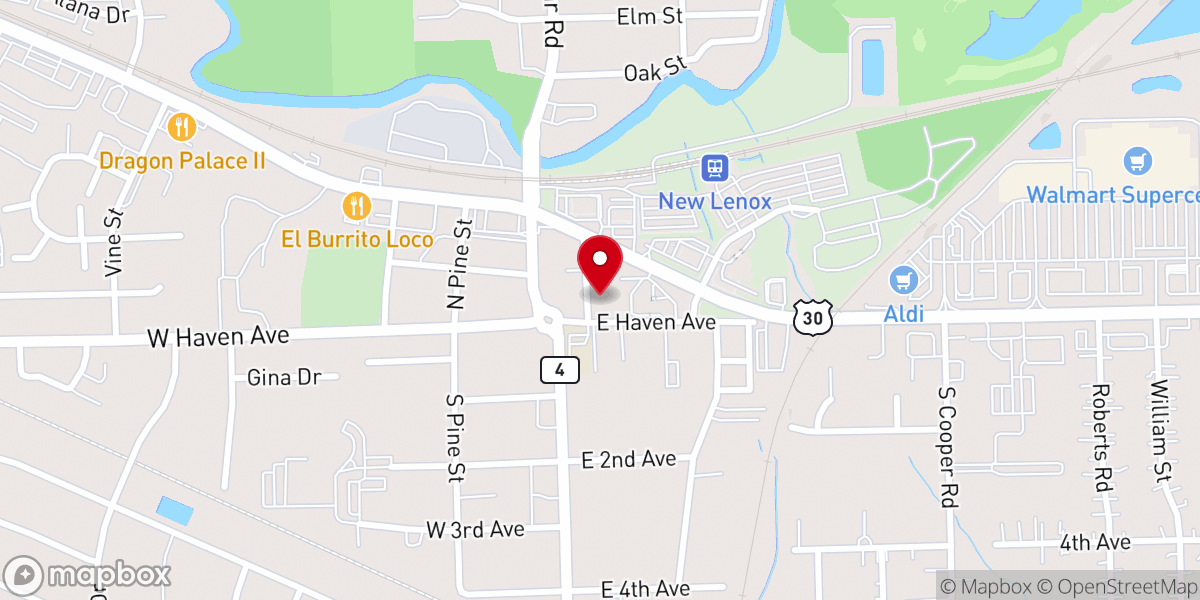 Map showing location of St. John Orthodox Chapel