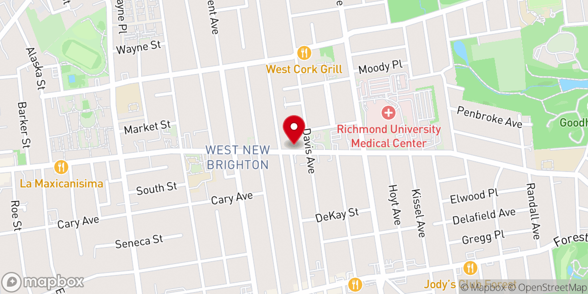 Map showing location of Rhema House of Prayer and Deliverance