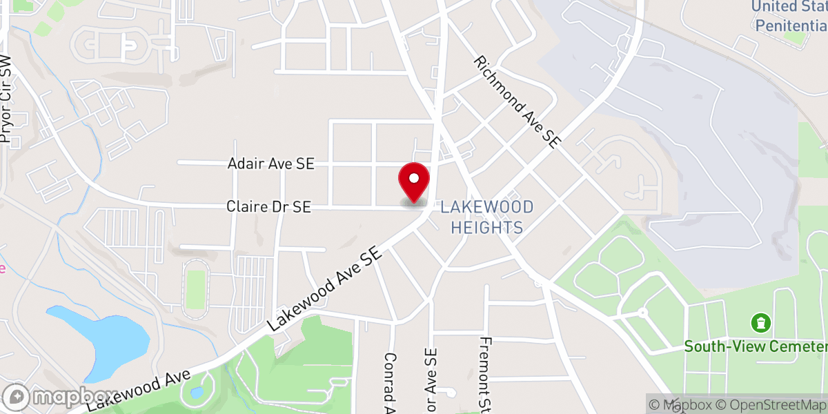 Map showing location of Last Chance Church Inc