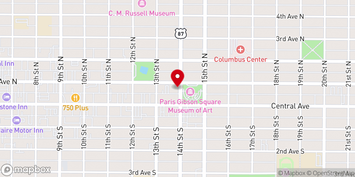 Map showing location of Our Savior's Lutheran Church
