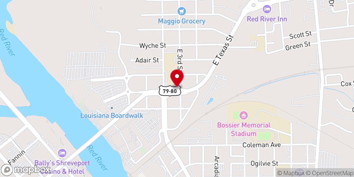 Map showing location of Sunflower Church