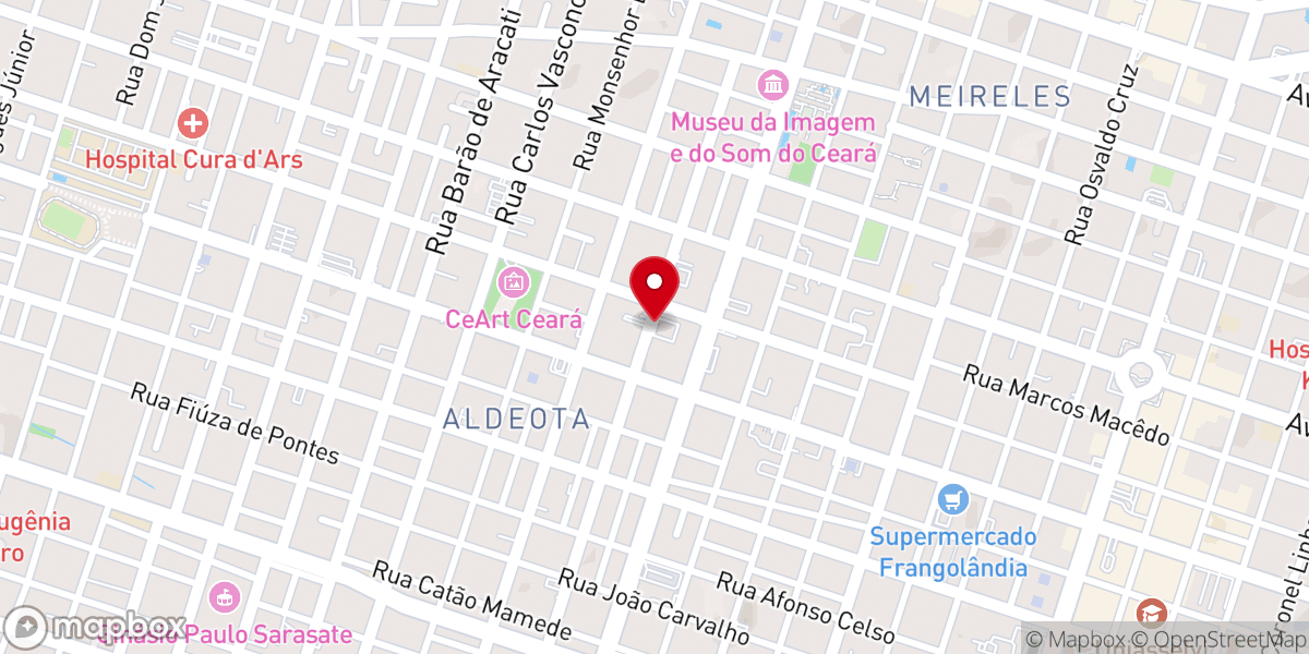 Map showing location of Convenção das Igrejas Batistas Unidas do Ceará