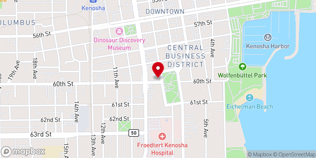 Map showing location of Christian Faith Church Inc
