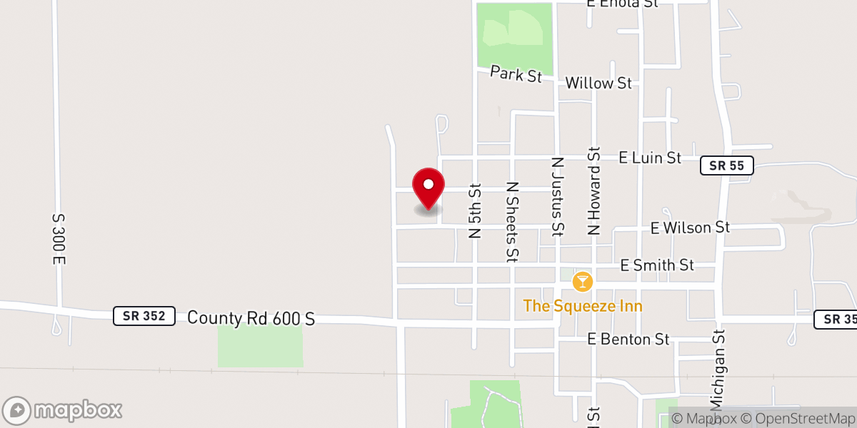 Map showing location of Greater Life Christian Center