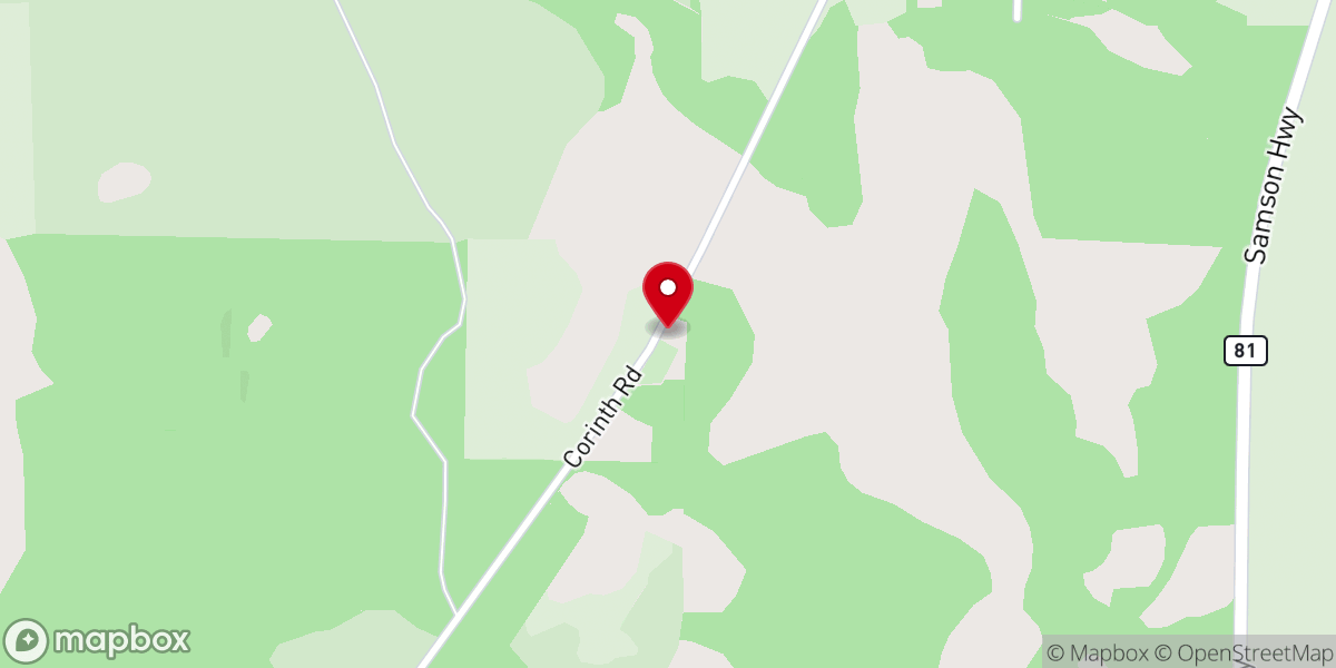 Map showing location of Gritney Church
