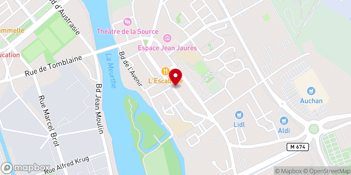 Map showing location of Paroisse St Jean Marie Vianney