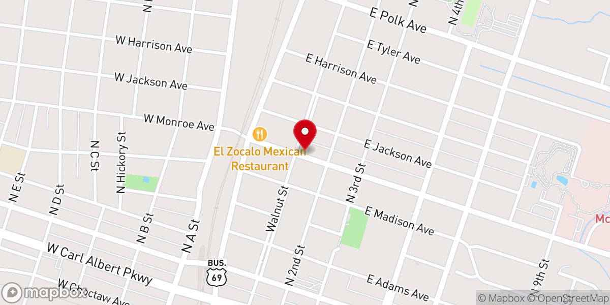 Map showing location of Center Point Church Ministry