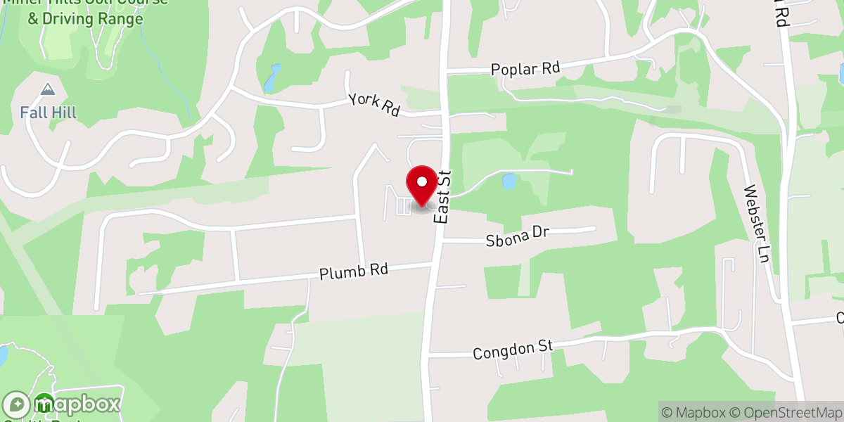 Map showing location of Middletown Bible Church
