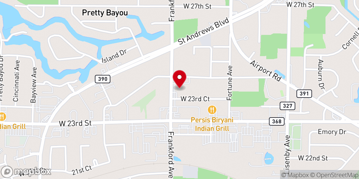 Map showing location of Covenant Presbyterian Church