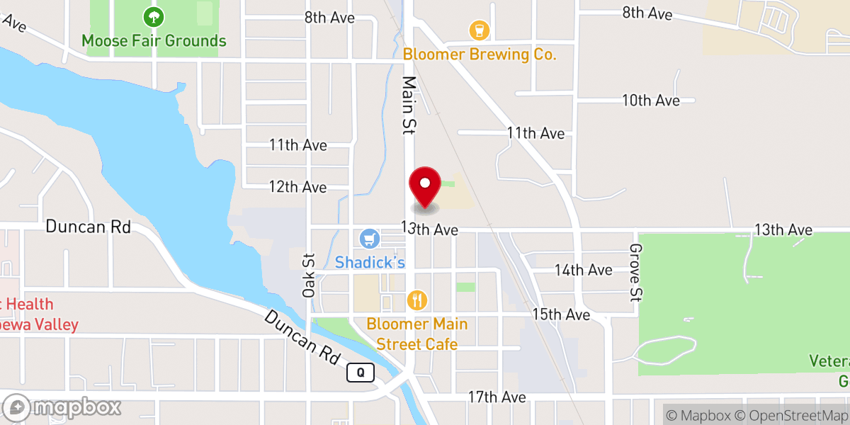 Map showing location of Saint Paul's Catholic Church and School
