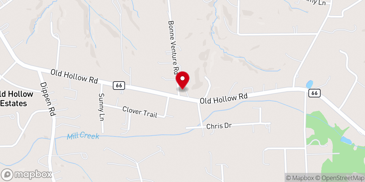 Map showing location of Believers Baptist Church