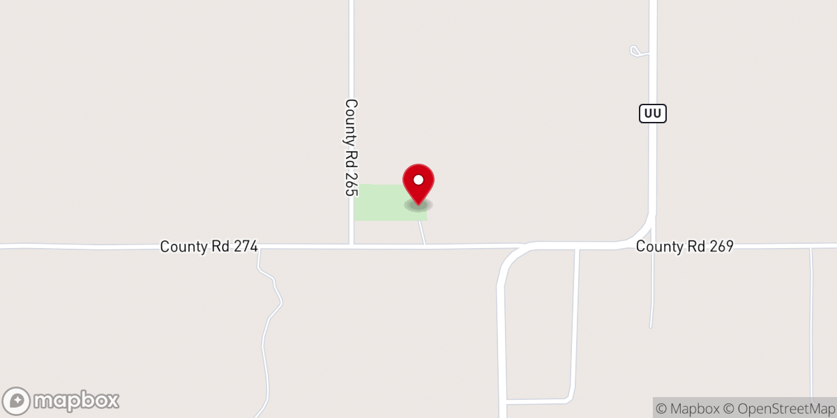 Map showing location of Bethel Baptist Church