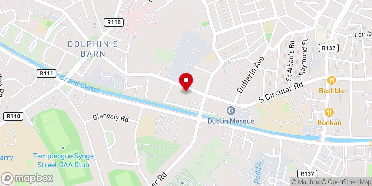 Map showing location of Missionaries of Charity