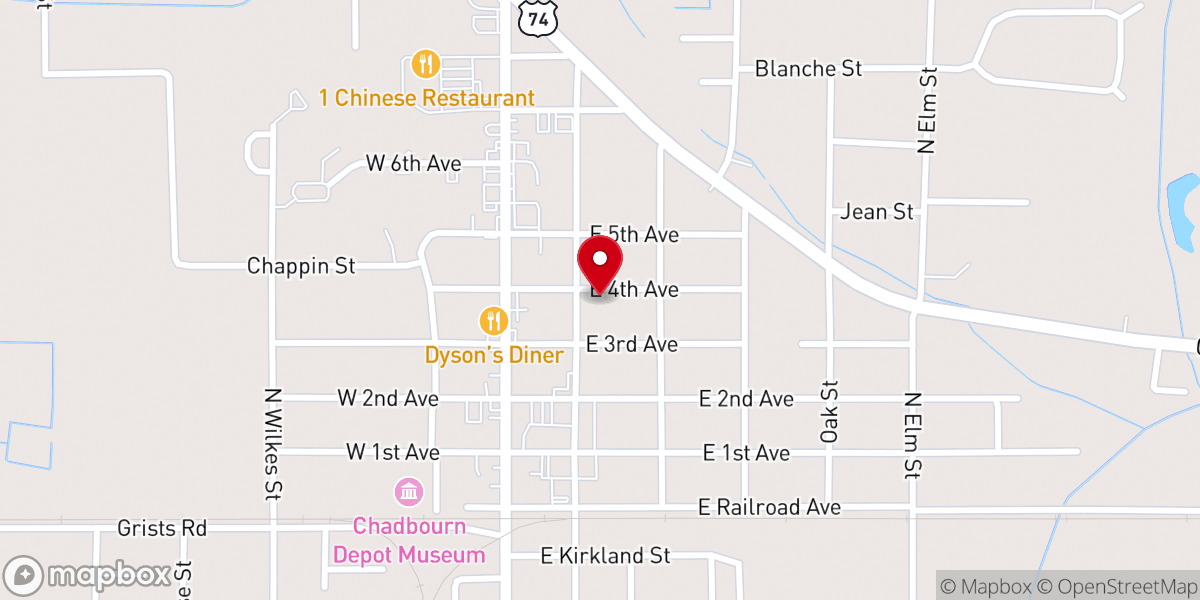 Map showing location of The Shepherds House Church, Inc.
