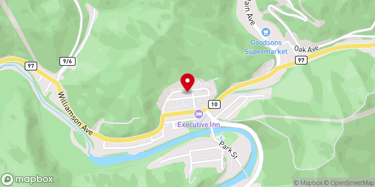 Map showing location of United Methodist Church