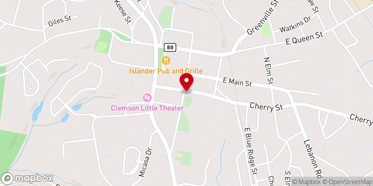 Map showing location of Pendleton Methodist Church