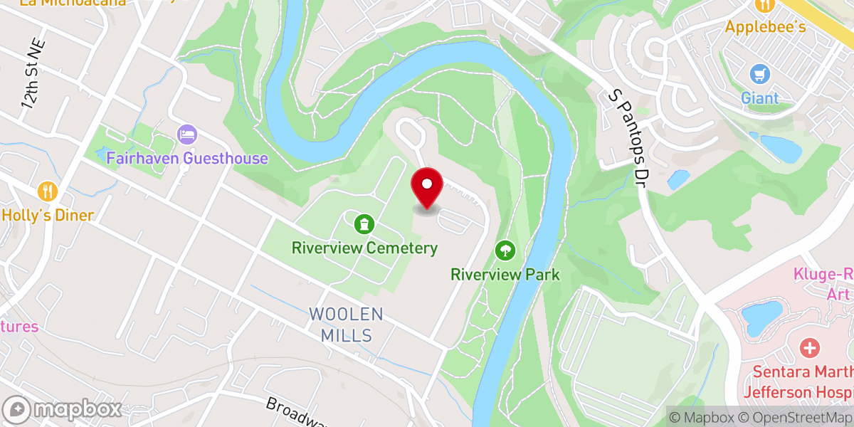 Map showing location of Christ Community Church