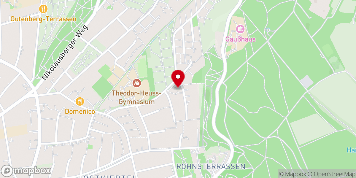 Map showing location of Evangel.-luth. Corvinusgemeinde