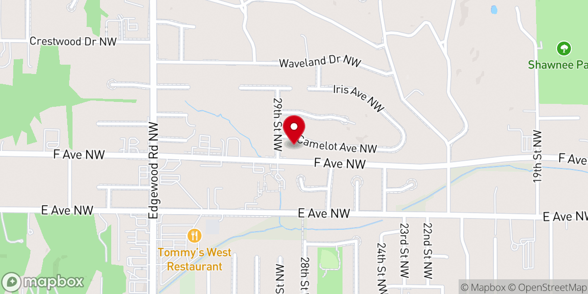 Map showing location of Robert a Neagle Residuary TR Fbo Olivet Presbyterian Church
